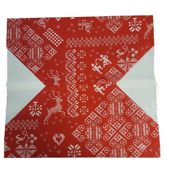 Snowball 14 Completed Quilting Blocks 10" Nordic Design Cotton Fabric Squares - Picture 4 of 16